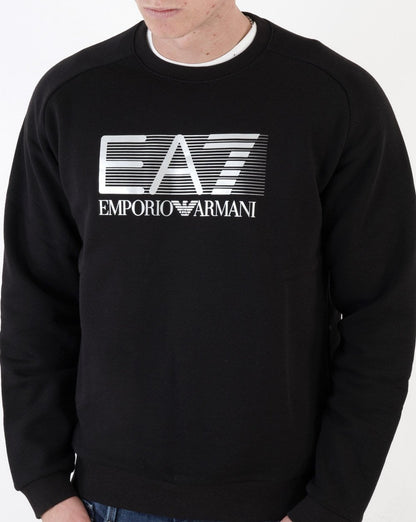 EA7 Visibility Logo Sweatshirt Schwarz