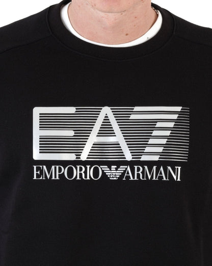 EA7 Visibility Logo Sweatshirt Schwarz