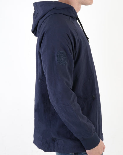 Pretty Green Nylon Ripstop Hoody Marineblau