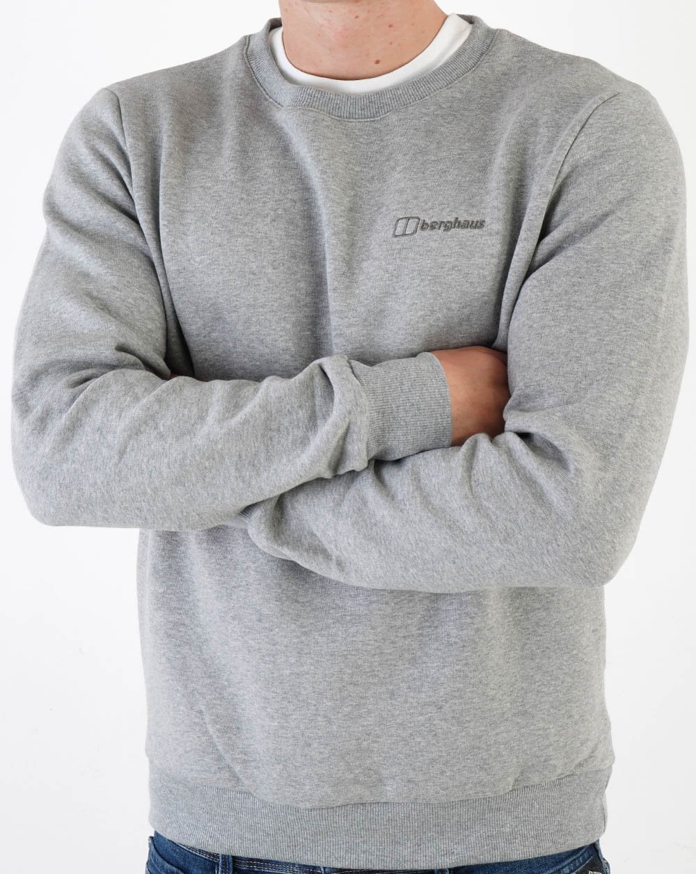Berghaus Logo Crew Neck Sweatshirt Grey Marl