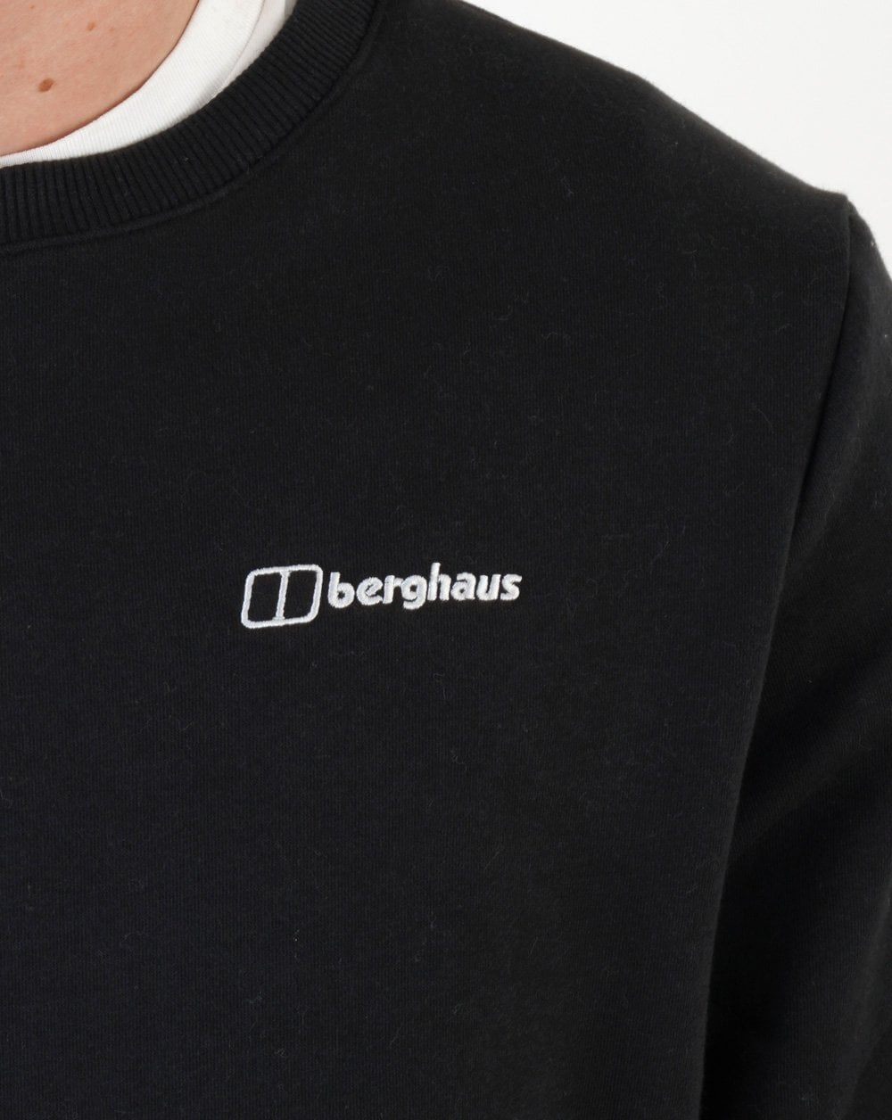 Berghaus Logo Rundhals-Sweatshirt Tiefschwarz