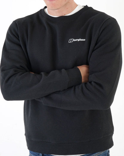 Berghaus Logo Rundhals-Sweatshirt Tiefschwarz