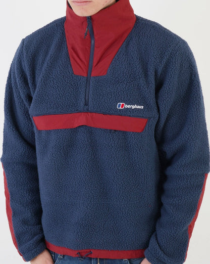 Berghaus U Urb Oversized Smock Fleece Marineblau/Dunkelrot