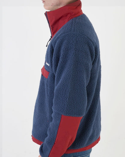 Berghaus U Urb Oversized Smock Fleece Marineblau/Dunkelrot