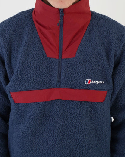 Berghaus U Urb Oversized Smock Fleece Marineblau/Dunkelrot