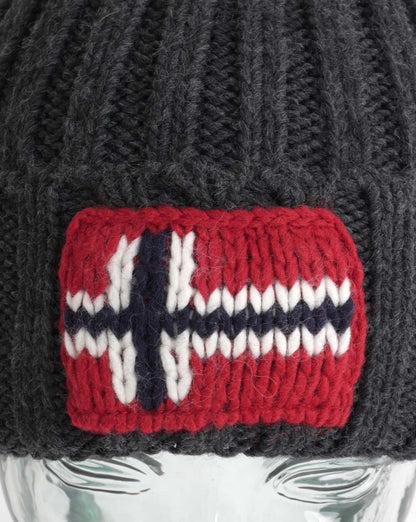 Napapijri Semiury Bommelmütze Dunkelgrau Melange