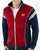 Sergio Tacchini Scirocco Track Top Merlot/Navy Blue