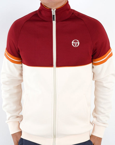 Sergio Tacchini Orion Track Top Cream / Burgundy