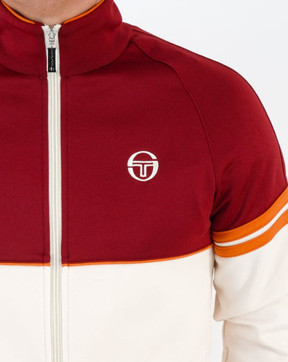 Sergio Tacchini Orion Track Top Creme / Burgund
