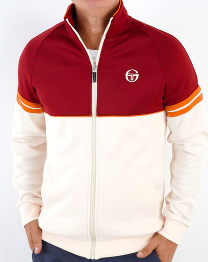 Sergio Tacchini Orion Track Top Creme / Burgund