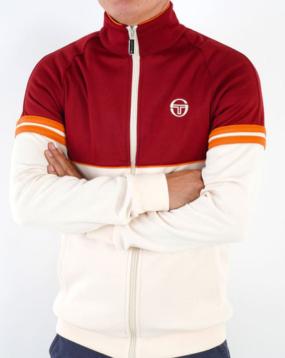 Sergio Tacchini Orion Track Top Creme / Burgund