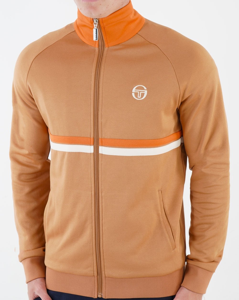 Sergio Tacchini Dallas Track Top Mandel/Dunkelorange