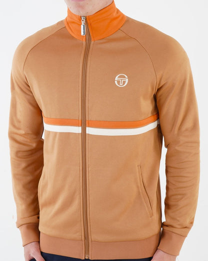 Sergio Tacchini Dallas Track Top Mandel/Dunkelorange