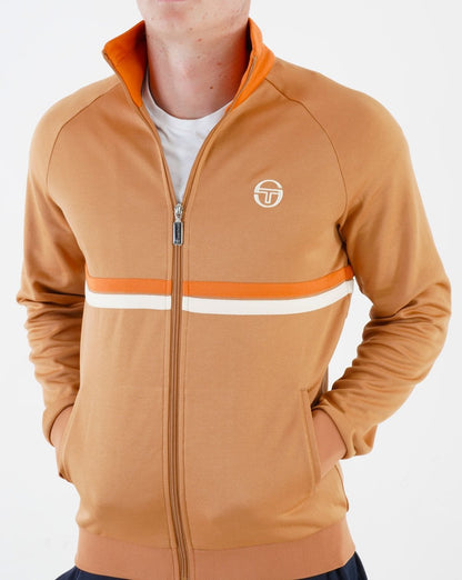 Sergio Tacchini Dallas Track Top Mandel/Dunkelorange