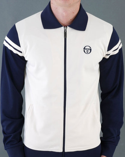 Sergio Tacchini Verdi Track Top Creme / Marineblau