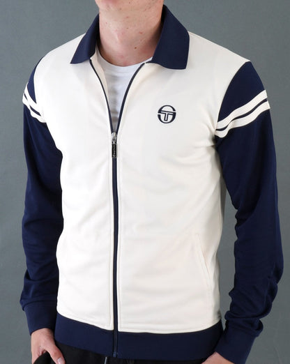 Sergio Tacchini Verdi Track Top Creme / Marineblau