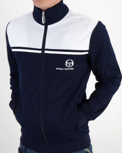 Sergio Tacchini New Young Line Trainingsjacke Marineblau/Weiß