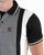 Trojan Mono Houndstooth Panel Polo Black