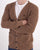 Trojan Waffle Cardigan Camel