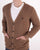 Trojan Waffle Cardigan Camel