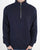 Benetton Quarter Zip Sweatshirt Navy