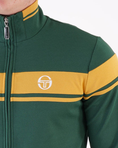 Sergio Tacchini Masters Track Top Dunkelgrün/Gold