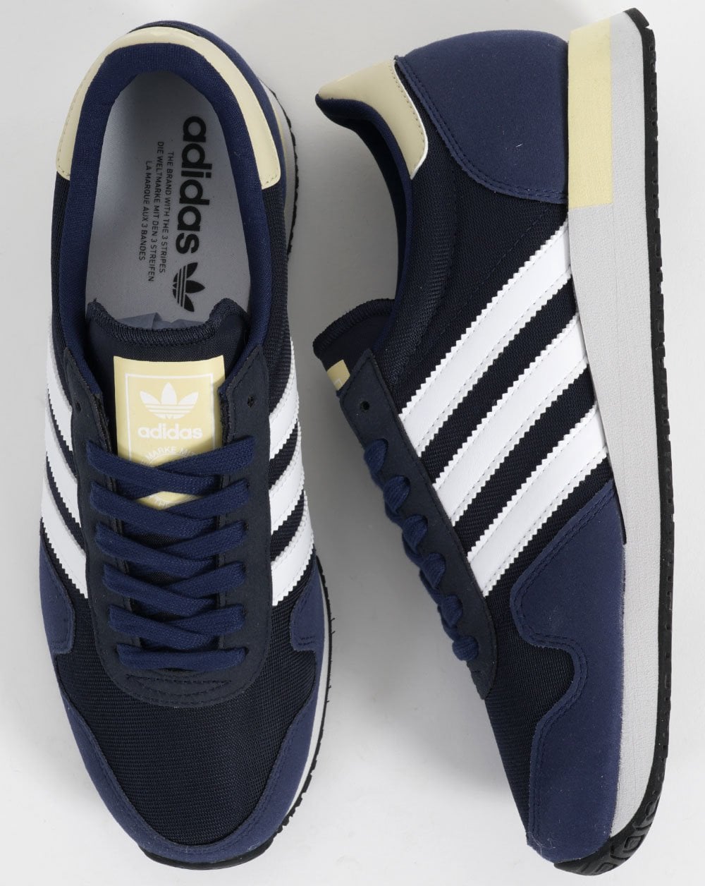 Adidas USA 84 Turnschuhe Marineblau/Gelb