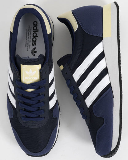 Adidas USA 84 Turnschuhe Marineblau/Gelb