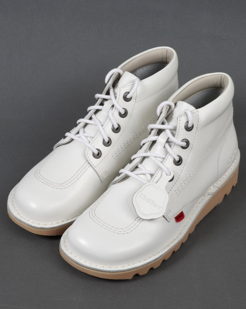 Kickers Kick Hi Leather Boot White