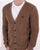 Trojan Waffle Cardigan Camel