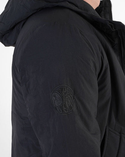 Pretty Green – Gesteppter Parka „Oracle“ in Schwarz