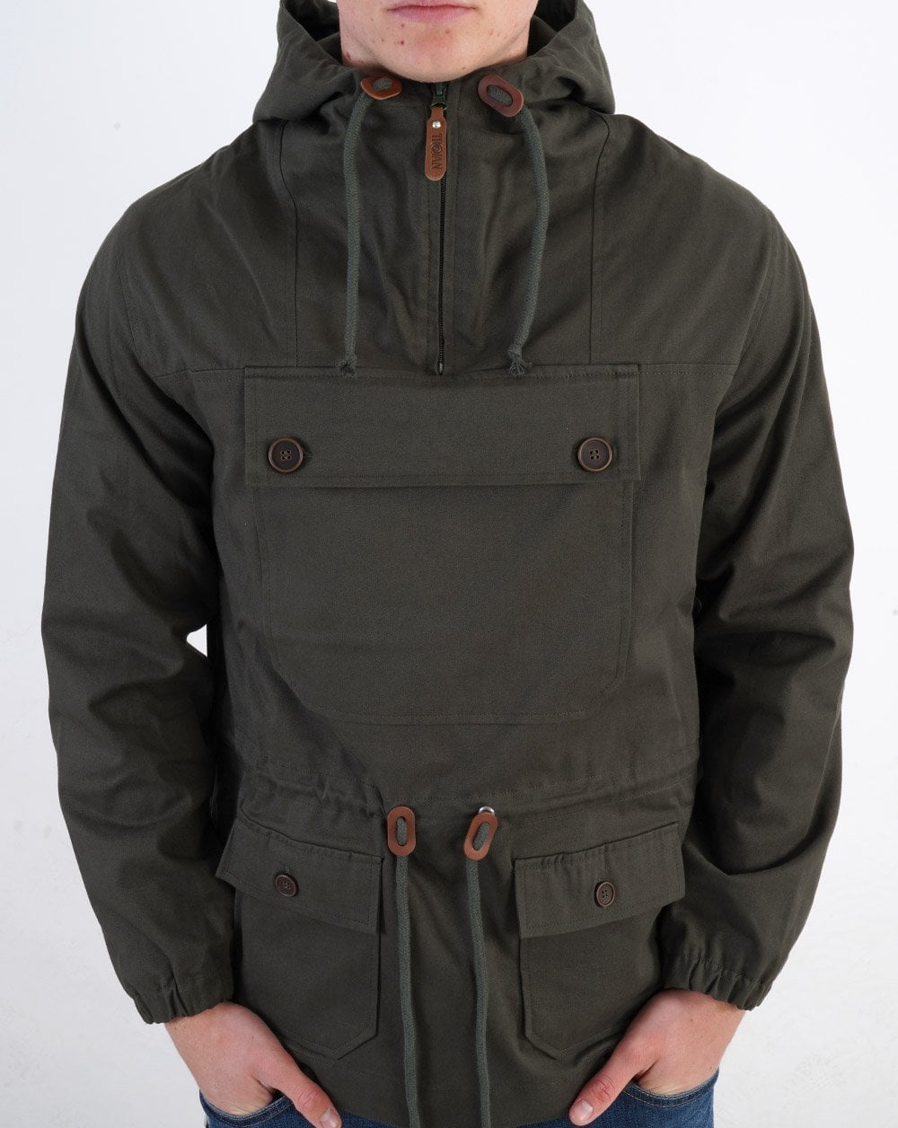 Trojan Overhead-Scooterjacke Army