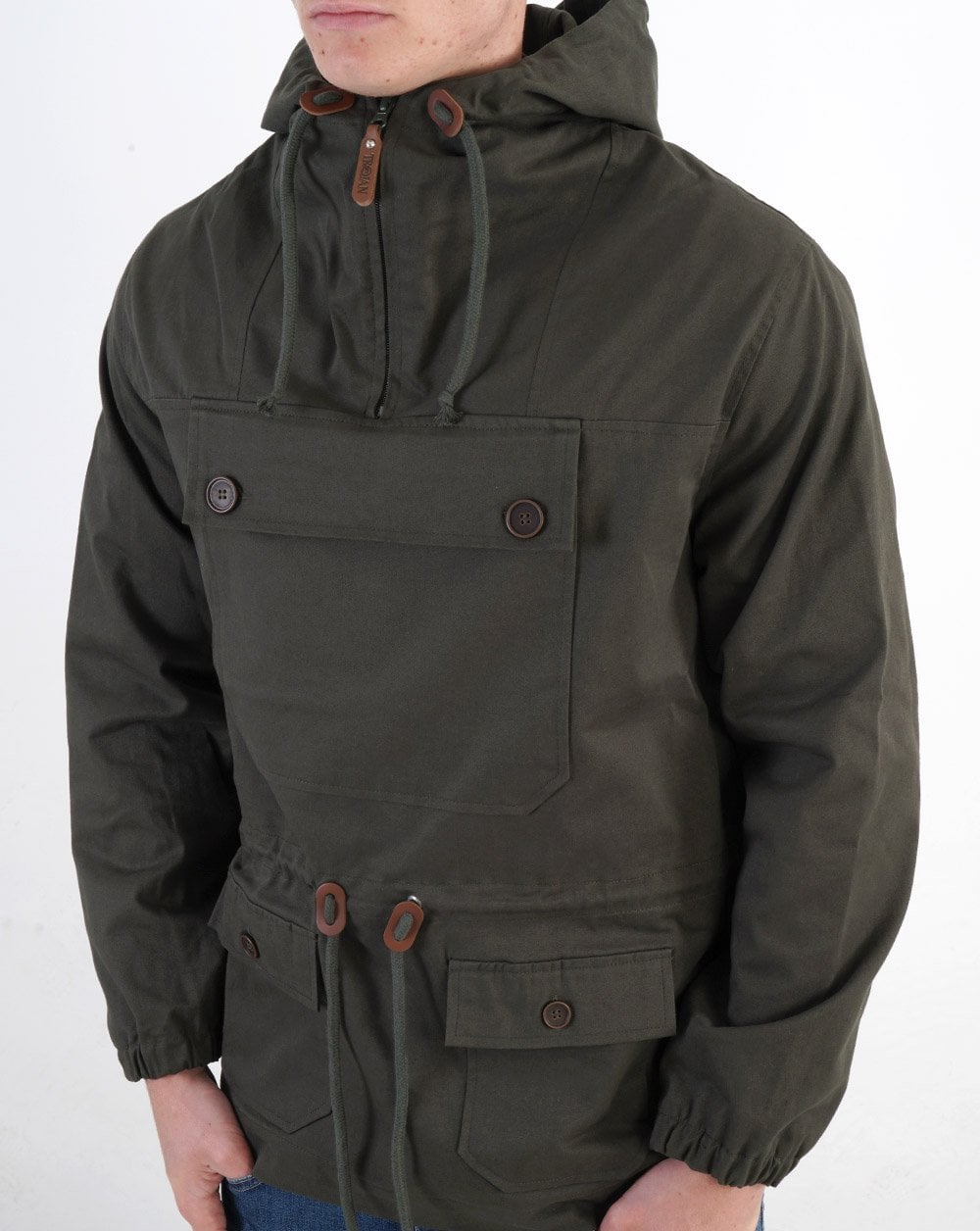 Trojan Overhead Scooter Jacket Army