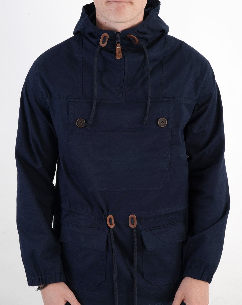 Trojan Overhead-Scooter-Jacke, Marineblau