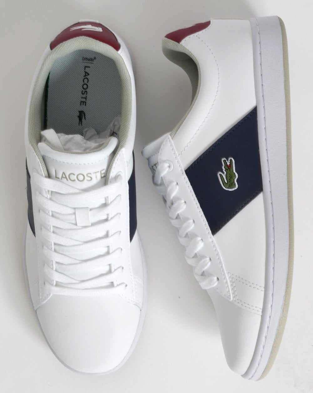 Lacoste Footwear Carnaby Evo Trainer White/navy