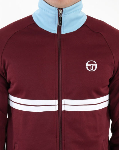 Sergio Tacchini Dallas Track Top Weinrot/Himmel