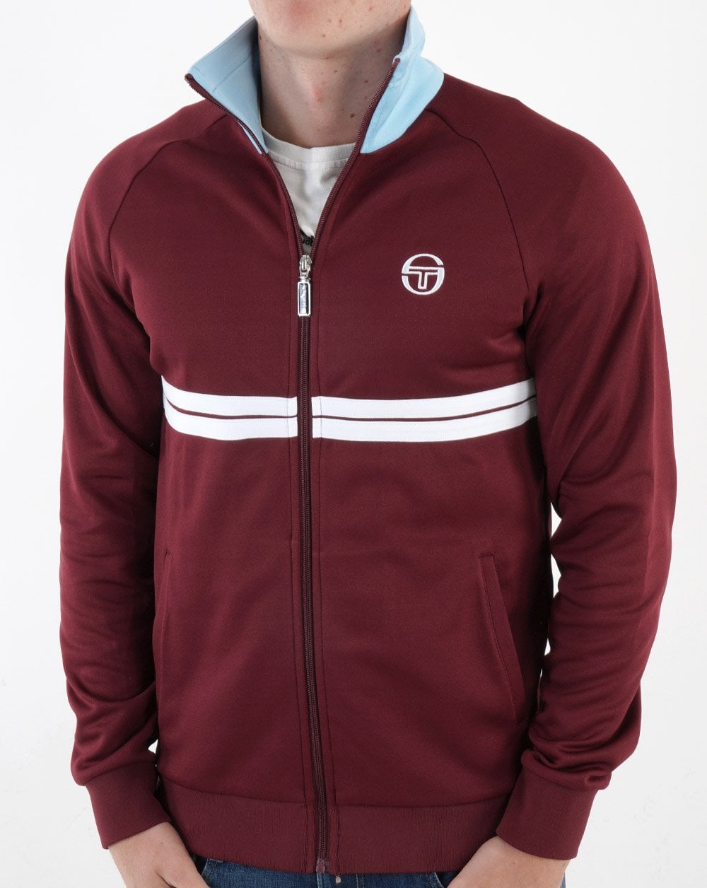 Sergio Tacchini Dallas Track Top Weinrot/Himmel