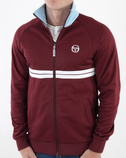 Sergio Tacchini Dallas Track Top Weinrot/Himmel