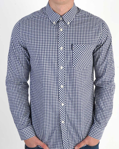 Ben Sherman – Blaues Gingham-Hemd