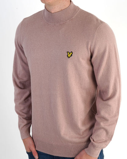 Lyle &amp; Scott Rollkragenpullover in Mauve Dusk