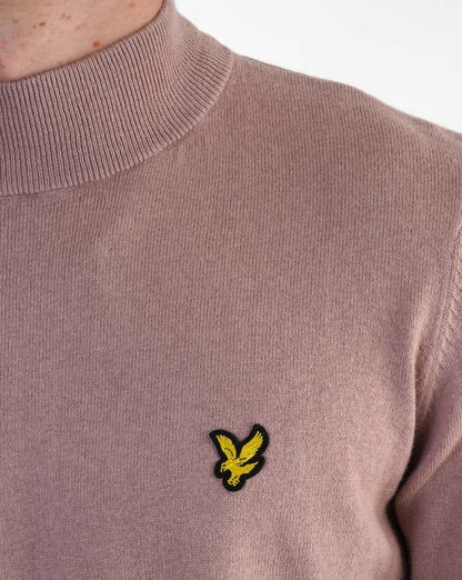 Lyle &amp; Scott Rollkragenpullover in Mauve Dusk