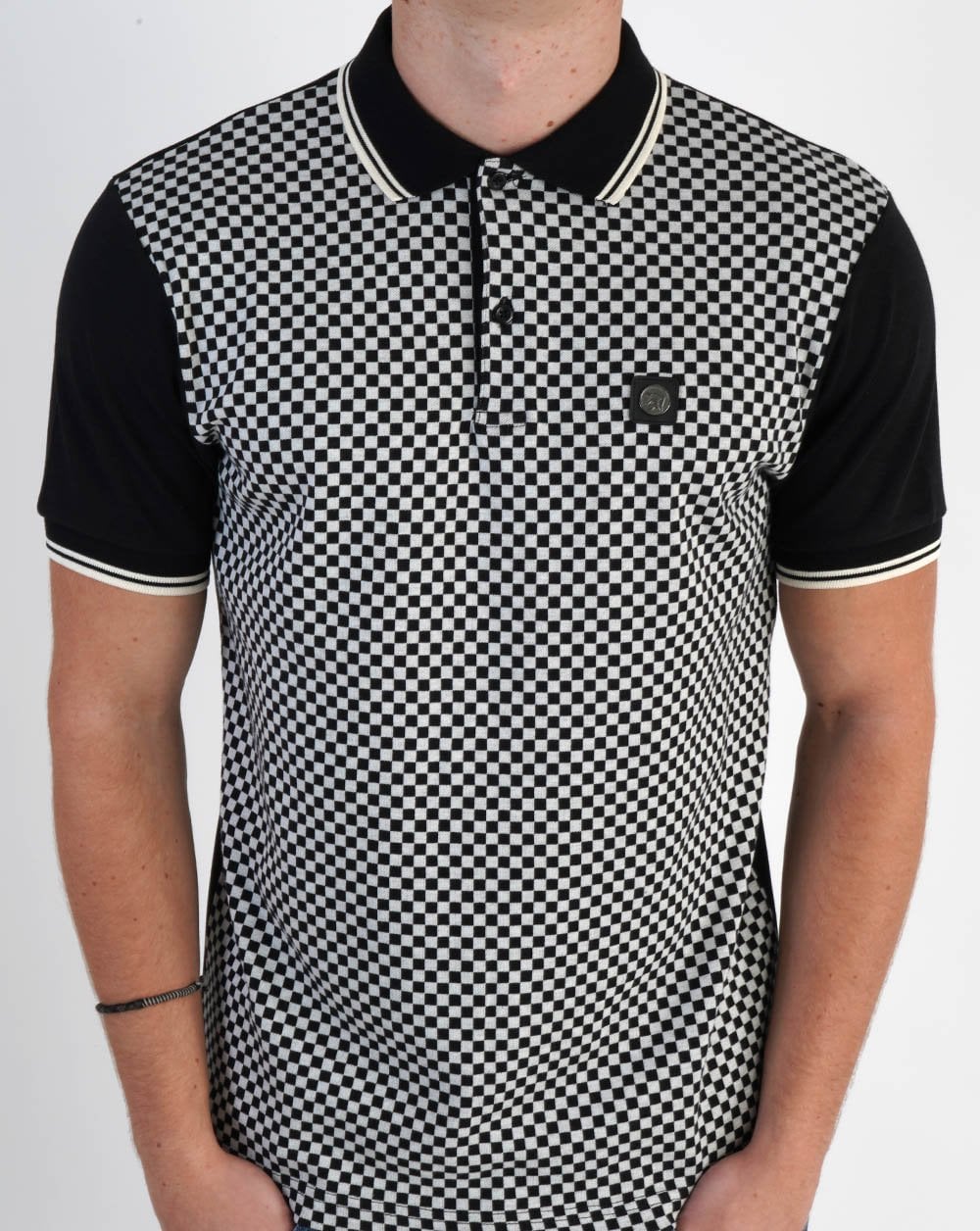 Trojan Mono Check Polo Schachbrett