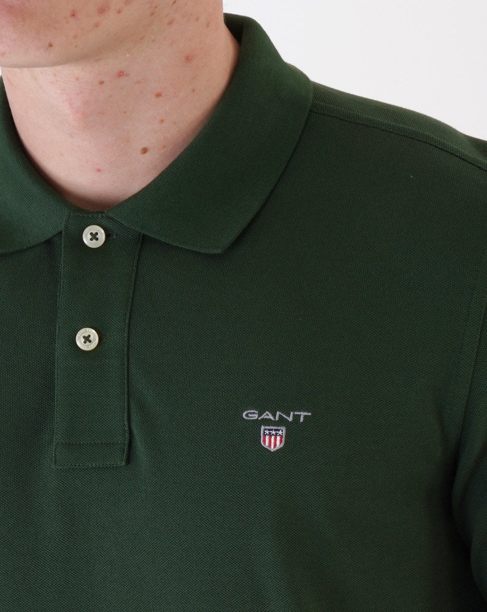 Gant Original Pique L/S Rugger Poloshirt Grün