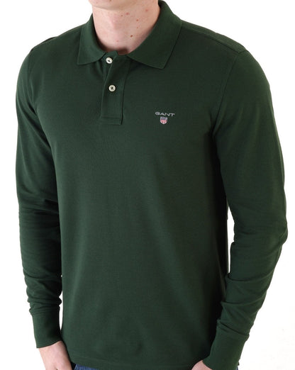 Gant Original Pique L/S Rugger Poloshirt Grün