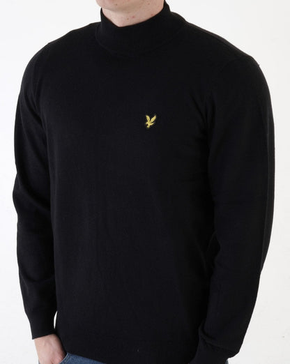 Lyle &amp; Scott Rollkragenpullover in Schwarz