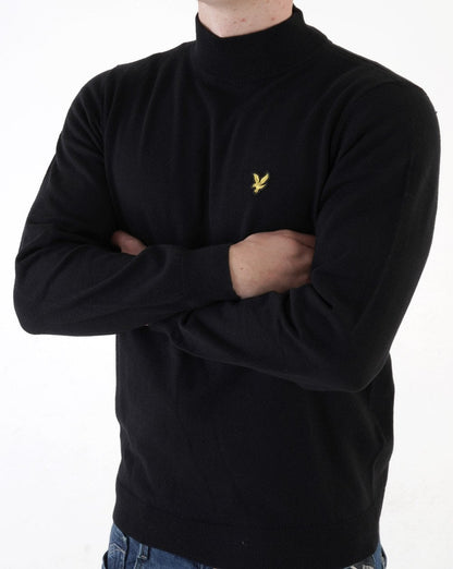 Lyle &amp; Scott Rollkragenpullover in Schwarz