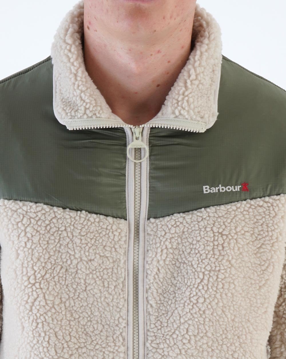 Barbour Axis Fleece Ecru