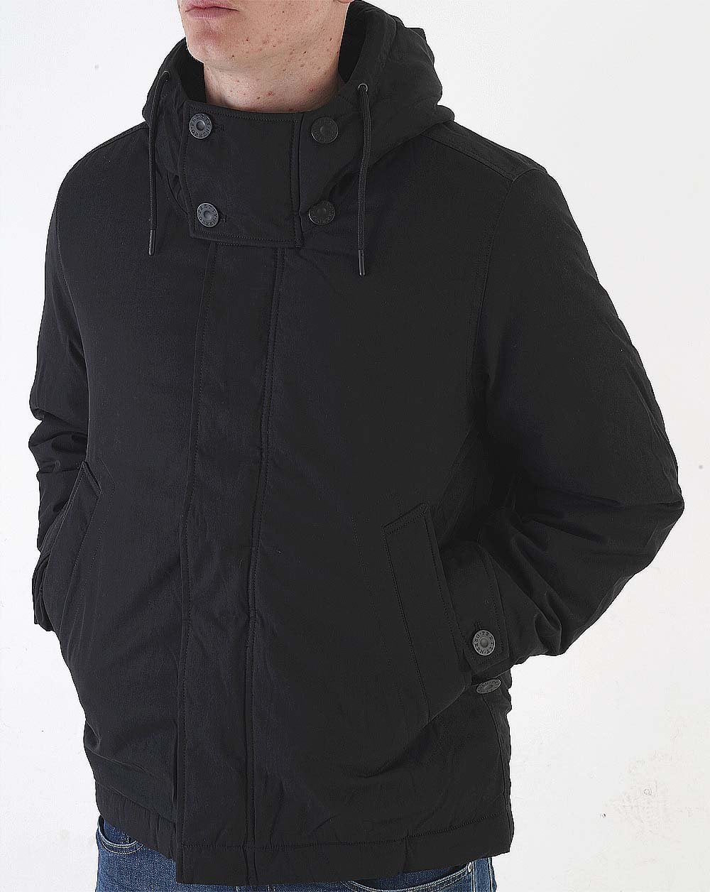 Pretty Green – Gesteppte Feldjacke „Oracle“ in Schwarz