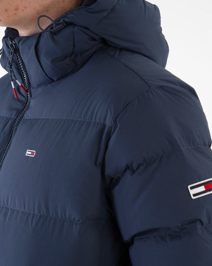 Tommy Jeans Essential Daunenparka, Marineblau