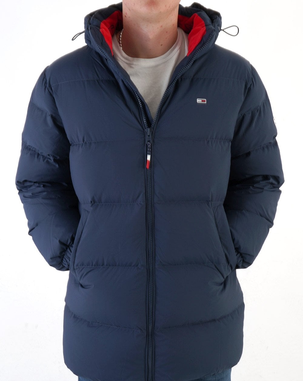 Tommy Jeans Essential Daunenparka, Marineblau
